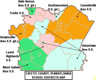 Fayette County School District map