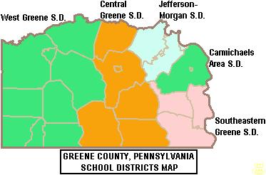 Greene County School District map